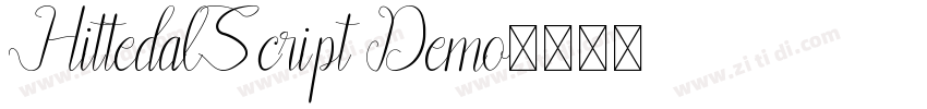 HittedalScript Demo字体转换
